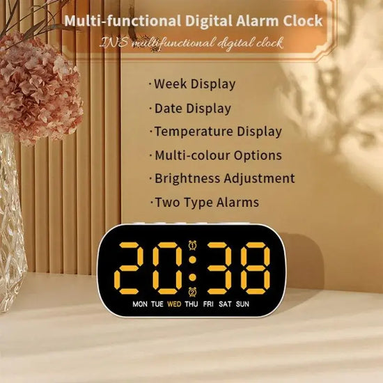 Ash and Anthem Digital LED Alarm Clock