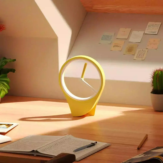 Ash and Anthem floating dial-free desktop clock features