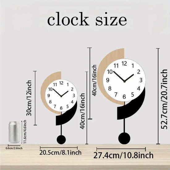 Ash and Anthem Modern Silent Wall Clock