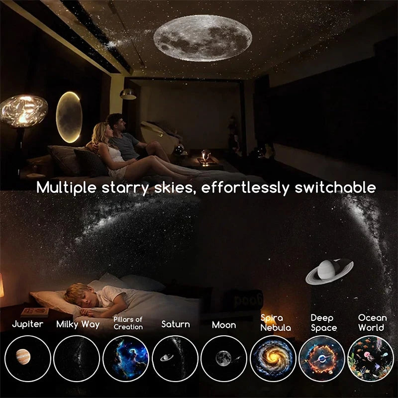 Ash and Anthem Galaxy Star Projector Night Light
