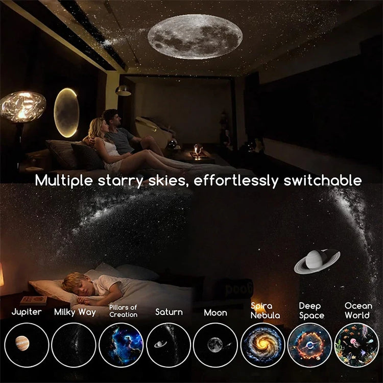 Ash and Anthem Galaxy Star Projector Night Light