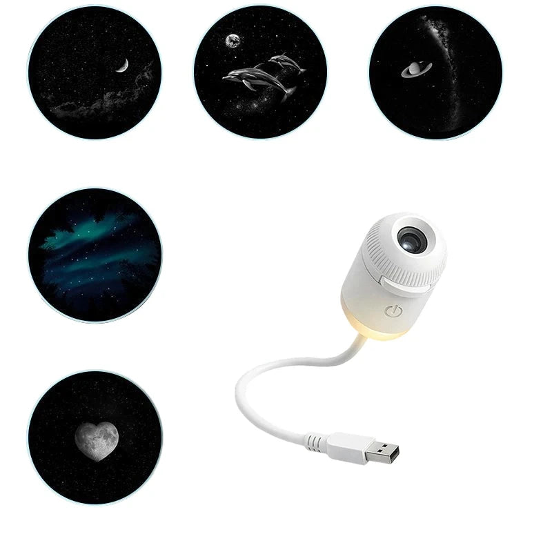 Ash and Anthem Galaxy Star Projector Night Light