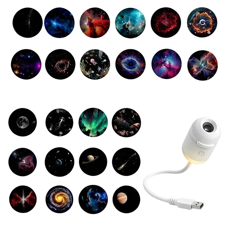 Ash and Anthem Galaxy Star Projector Night Light