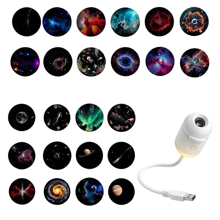 Ash and Anthem Galaxy Star Projector Night Light