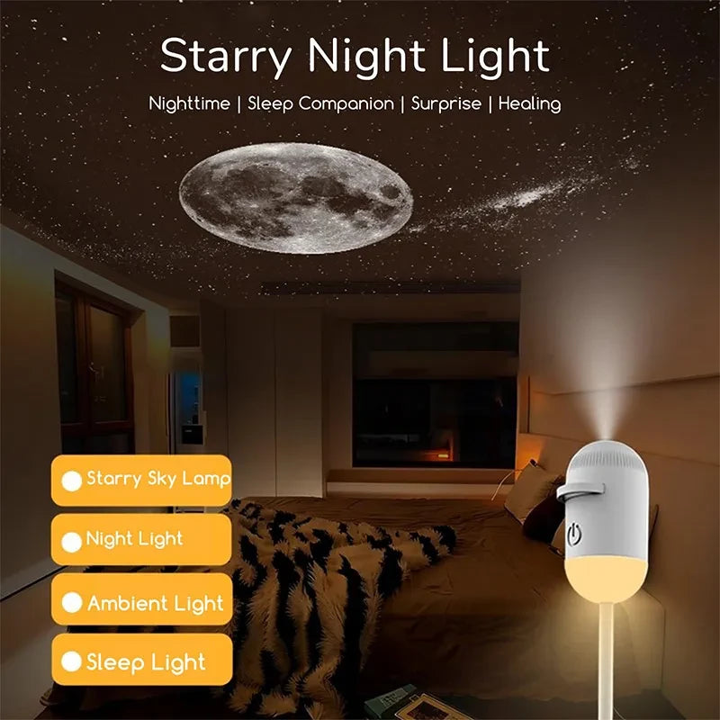 Ash and Anthem Galaxy Star Projector Night Light
