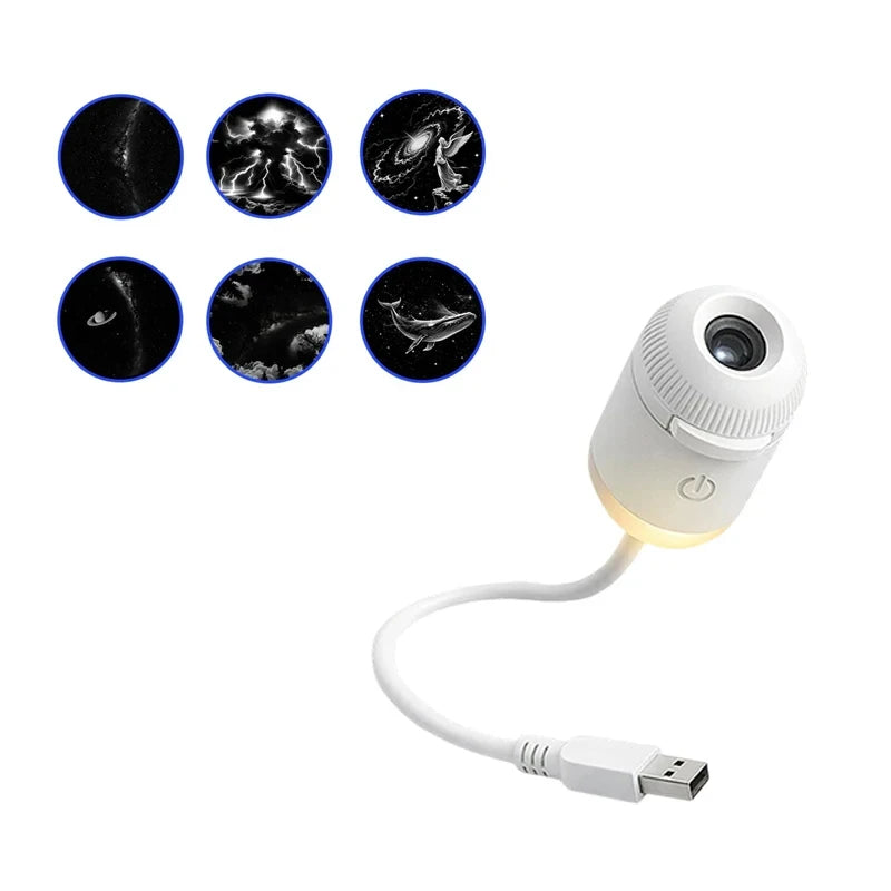 Ash and Anthem Galaxy Star Projector Night Light
