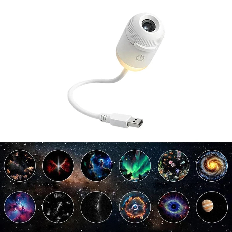 Ash and Anthem Galaxy Star Projector Night Light