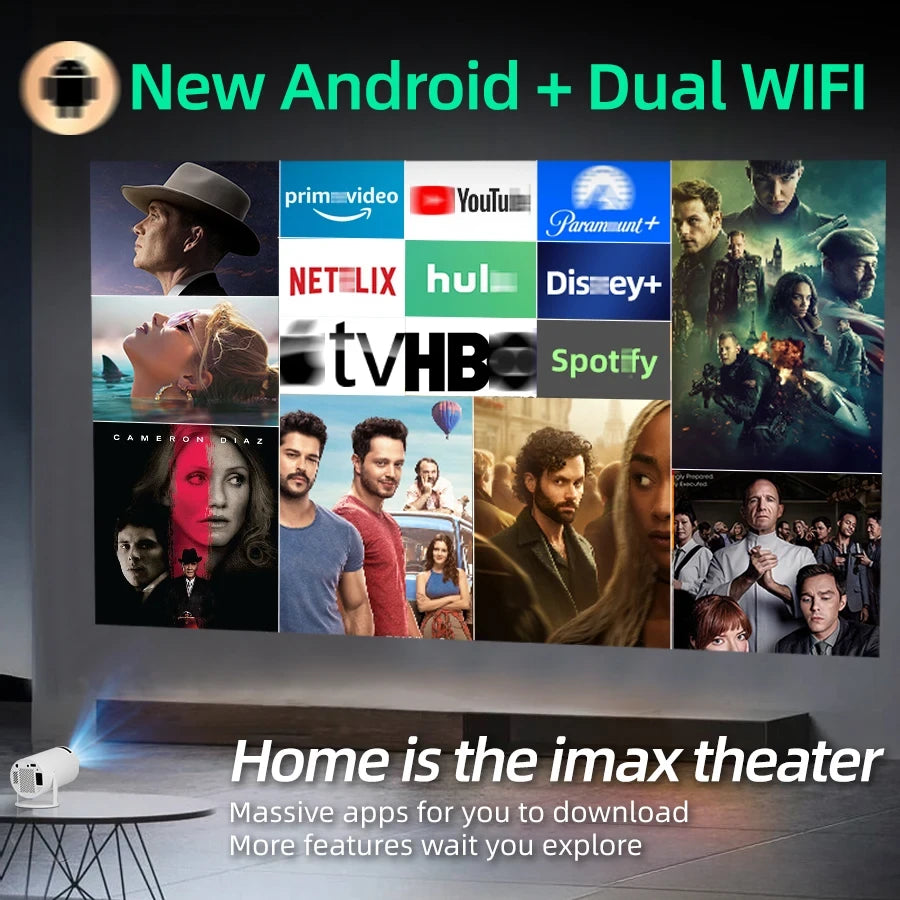 Ash and Anthem Android Home Theater Projector