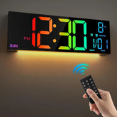 Ash and Anthem Large Digital Wall Clock