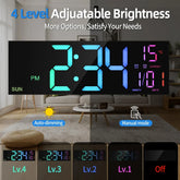 Ash and Anthem Large Digital Wall Clock