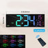 Ash and Anthem Large Digital Wall Clock
