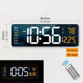 Ash and Anthem Large Digital Wall Clock