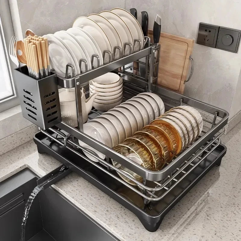 Ash and Anthem Stainless Steel Dish Drying Rack