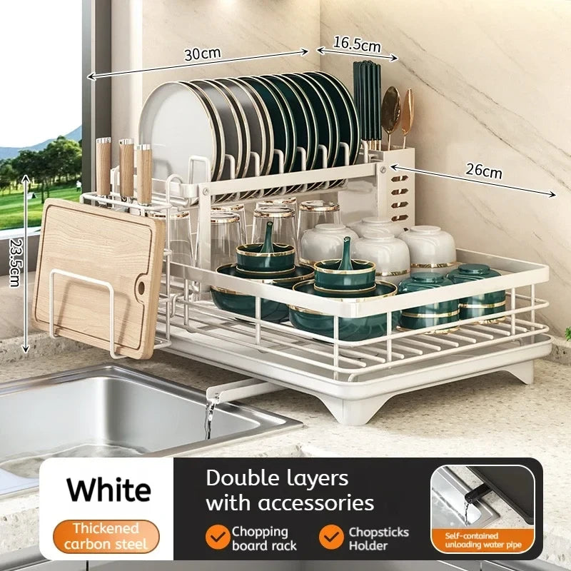 Ash and Anthem Stainless Steel Dish Drying Rack