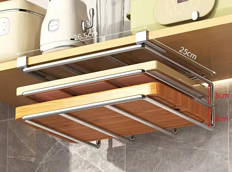 Ash and Anthem Stainless Steel Cutting Board Rack