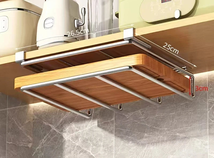 Ash and Anthem Stainless Steel Cutting Board Rack