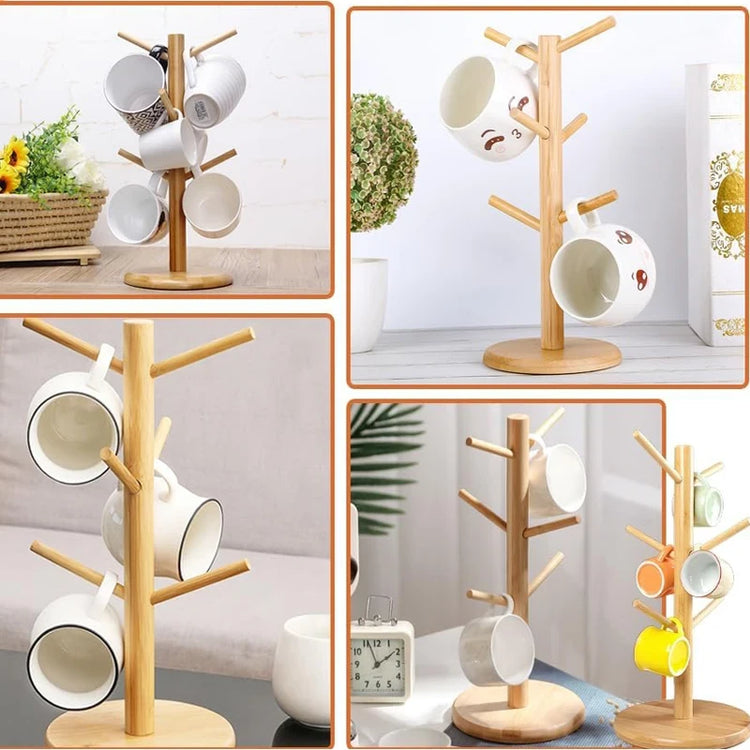 Ash and Anthem Bamboo Mug Hanging TreeAsh  and ANTHEM