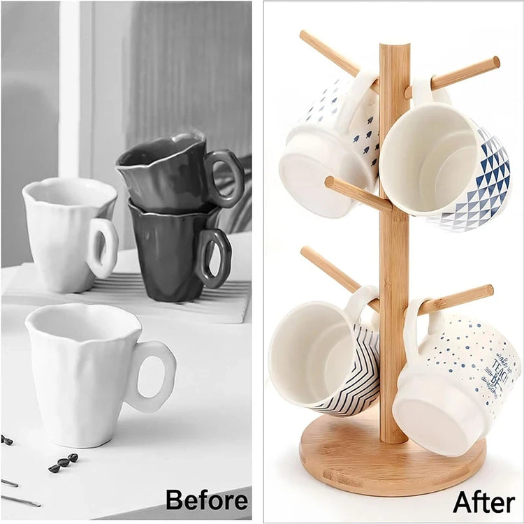 Ash and Anthem Bamboo Mug Hanging TreeAsh  and ANTHEM