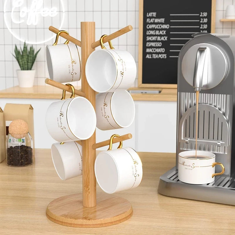 Ash and Anthem Bamboo Mug Hanging TreeAsh  and ANTHEM