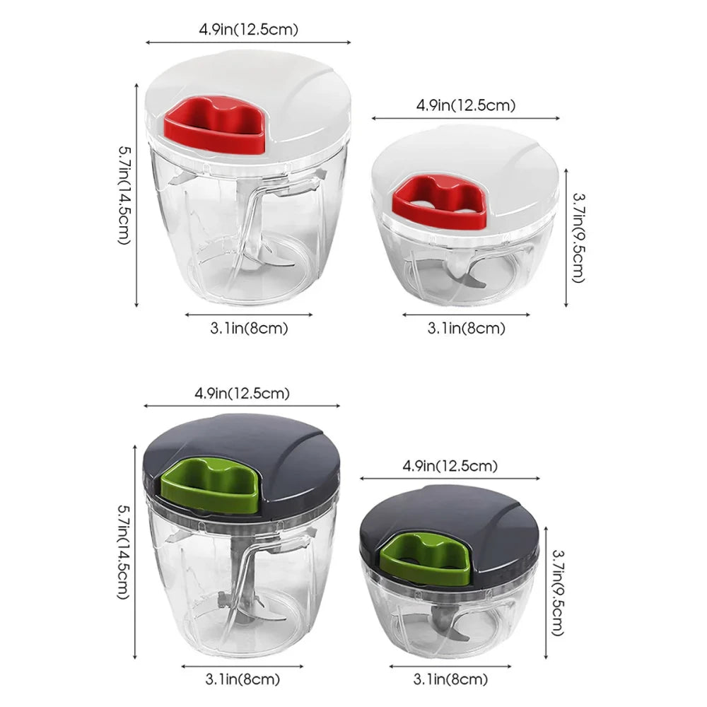 Ash and Anthem Manual Pull String Food ChopperAsh  and ANTHEM