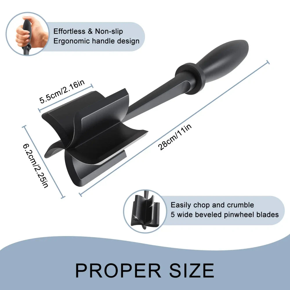 Ash  and ANTHEMAsh and Anthem Heat Resistant Meat Masher