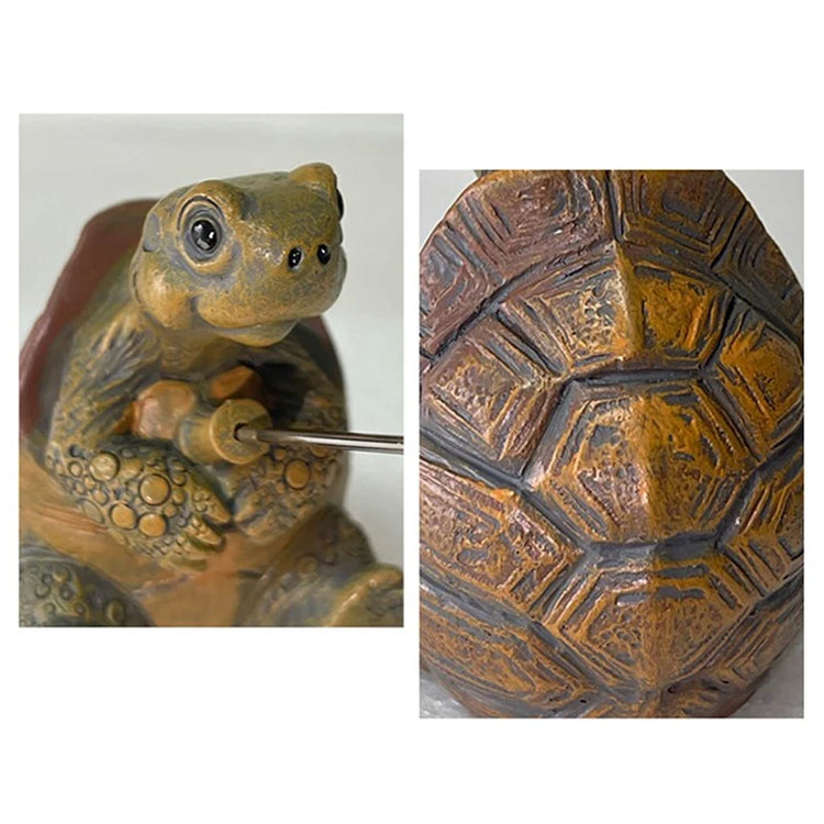 Ash and Anthem Rope Fishing Turtle Garden StatueAsh  and ANTHEM