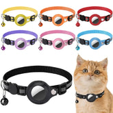 Ash and Anthem Reflective AirTag Cat CollarAsh  and ANTHEM