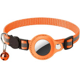 Ash and Anthem Reflective AirTag Cat CollarAsh  and ANTHEM