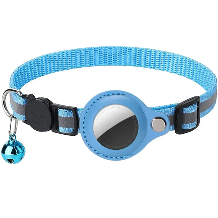 Ash and Anthem Reflective AirTag Cat CollarAsh  and ANTHEM