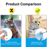 Ash and Anthem Reflective AirTag Cat CollarAsh  and ANTHEM