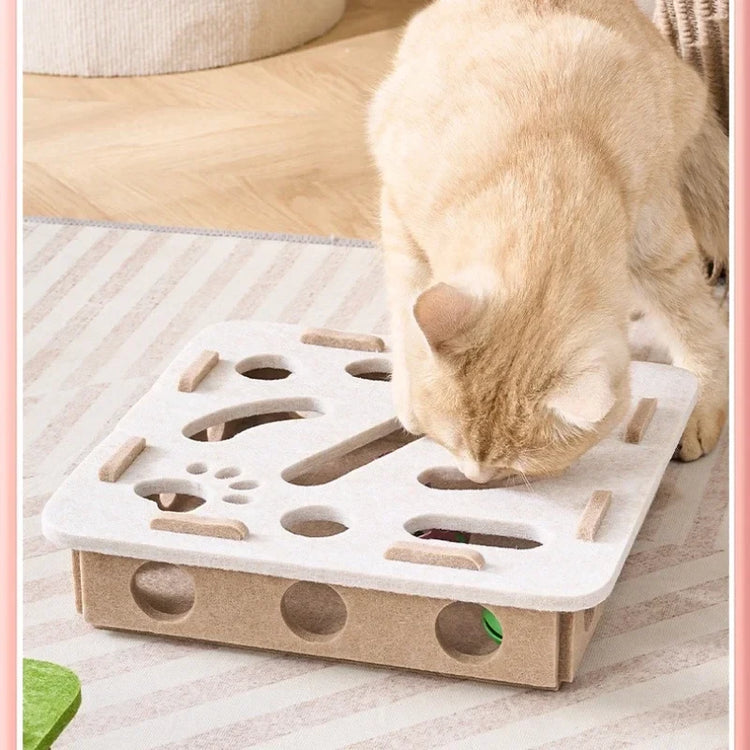 Ash and Anthem Interactive Felt Cat Puzzle BoxAsh  and ANTHEM