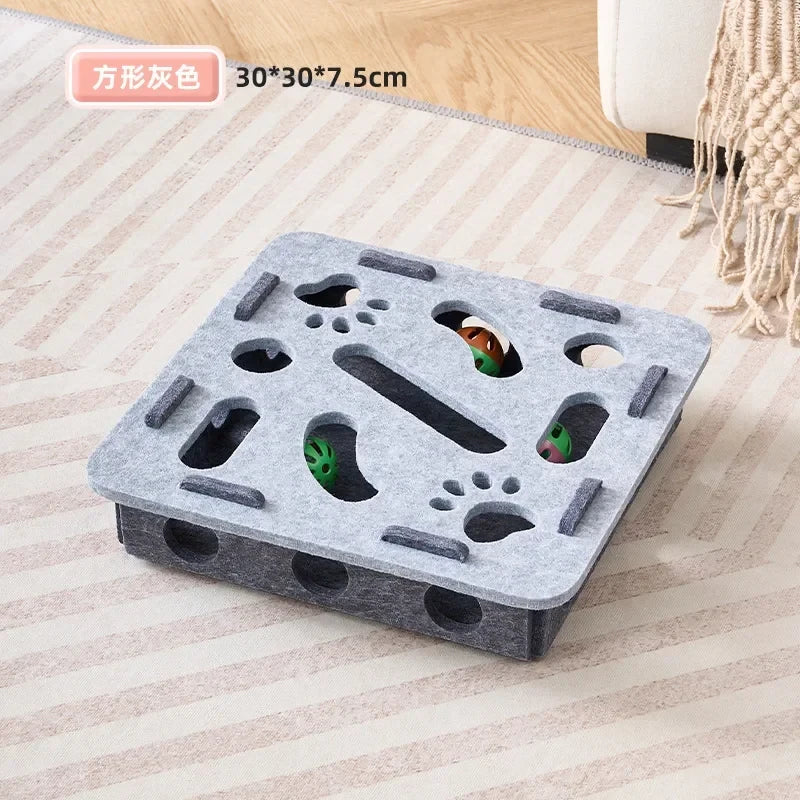 Ash and Anthem Interactive Felt Cat Puzzle BoxAsh  and ANTHEM