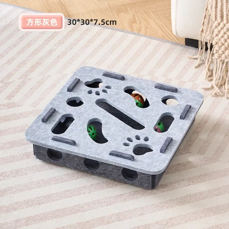 Ash and Anthem Interactive Felt Cat Puzzle BoxAsh  and ANTHEM