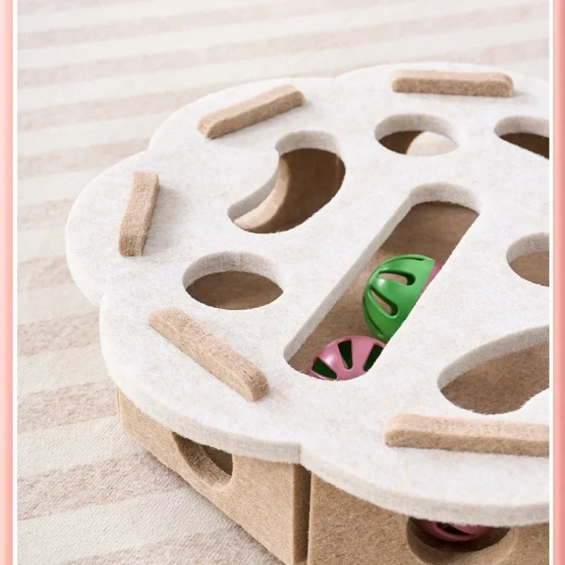 Ash and Anthem Interactive Felt Cat Puzzle BoxAsh  and ANTHEM