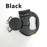 Ash  and ANTHEM Dual Retractable Dog Leash with Flashlight
