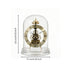 Ash and Anthem glass dome skeleton quartz clock features a retro mechanical style with chiming function for elegant home and office décor.
