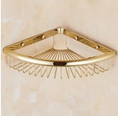 Ash and Anthem Gold Bathroom Hardware Set