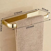 Ash and Anthem Gold Bathroom Hardware Set