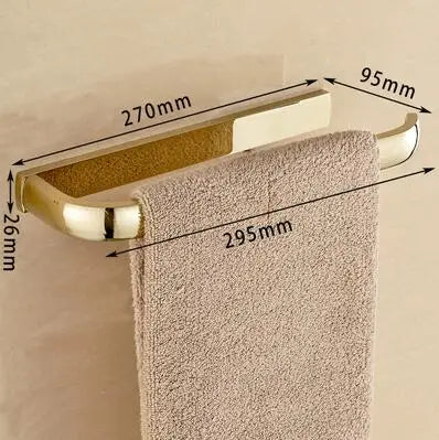 Ash and Anthem Gold Bathroom Hardware Set
