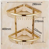 Ash and Anthem Gold Bathroom Hardware Set