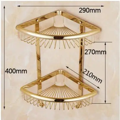 Ash and Anthem Gold Bathroom Hardware Set