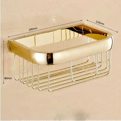 Ash and Anthem Gold Bathroom Hardware Set