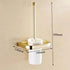 Ash and Anthem Gold Bathroom Hardware Set