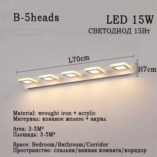 Ash and Anthem LED Bathroom Mirror Light