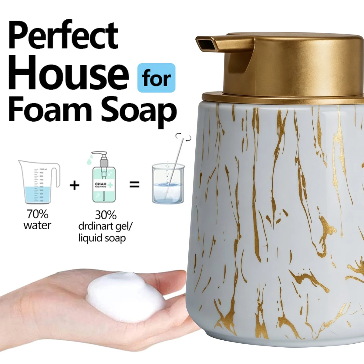 Ash and Anthem Foam Soap Dispenser Set