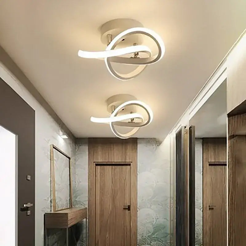 LED Strip Aisle Ceiling Lights Modern Minimalist Living