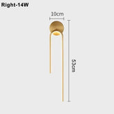 Ash and Anthem Modern LED Indoor Wall Light for Living Room, Bedroom, and Hallway