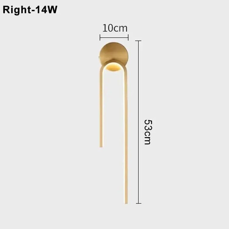Ash and Anthem Modern LED Indoor Wall Light for Living Room, Bedroom, and Hallway