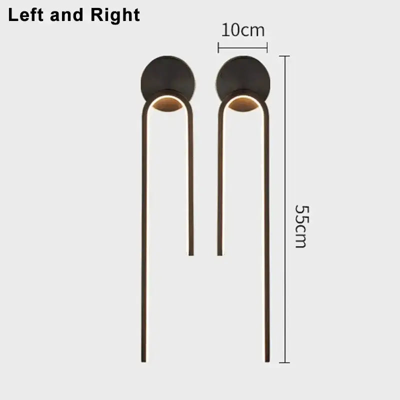 Ash and Anthem Modern LED Indoor Wall Light for Living Room, Bedroom, and Hallway