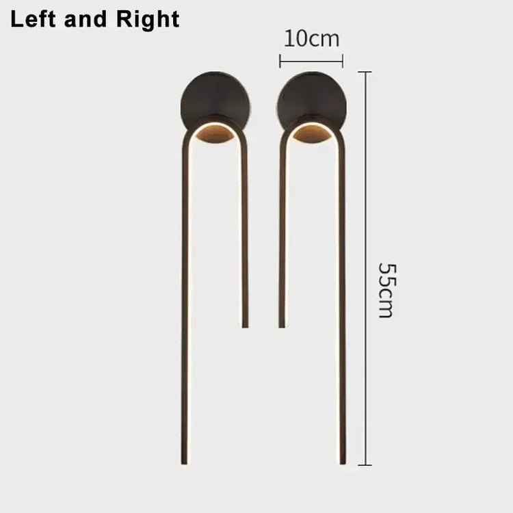 Ash and Anthem Modern LED Indoor Wall Light for Living Room, Bedroom, and Hallway